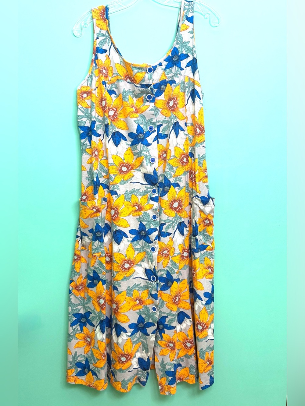 Floral Button-Front Sundress - Picture 10 of 16